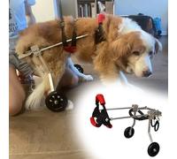 Silla de ruedas para perros para patas traseras, carrito de movilidad ajustable de 2 ruedas para perros pequeños a grandes, scooter de rehabilitación transpirable para una mayor movilidad