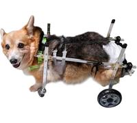 Silla de ruedas para perros para patas traseras, carrito de rehabilitación ajustable para mascotas pequeñas, entrenamiento de movilidad y ayuda al ejercicio