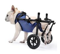 Silla de ruedas para perros para patas traseras, ruedas todo terreno, sistema de soporte de cadera de malla transpirable de aluminio resistente, perfecto para perros