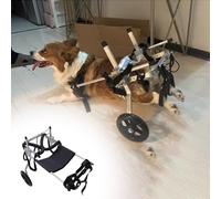 Silla de ruedas para perros paralizados, carrito de movilidad de aluminio ligero para mascotas mayores, ayuda de rehabilitación de fácil montaje para apoyo de piernas traseras y ejercicio