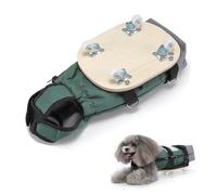 Silla de ruedas para perros pequeños, carrito de 4 ruedas para perros y gatos paralizados, soporte trasero ajustable para las piernas, bolsa portátil para un fácil transporte