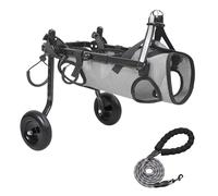 Silla de ruedas para perros pequeños, con ruedas de apoyo para patas traseras, ayuda de rehabilitación canina, silla de ruedas ajustable para un mejor movimiento y T