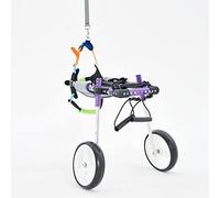 Silla de Ruedas para Perros Silla de Ruedas de Rehabilitación de Patas Traseras Aleación de Aluminio Ligera Y Duradera para Mascotas Silla de Ruedas