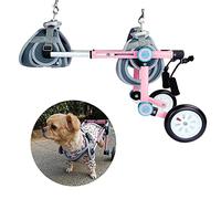 Silla de Ruedas para Perros Silla de Ruedas para Mascotas de 2 Ruedas Ajustable para La Rehabilitación de Patas Traseras de Perros Discapacitados