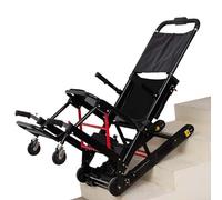 Silla de ruedas para subir escaleras para pacientes mayores, escalador de escaleras eléctrico, portátil, plegable, puede subir y bajar escaleras, diseño de asistencia manual
