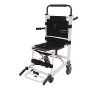Silla de ruedas para subir escaleras,Silla de evacuación de cuatro ruedas,Capacidad de carga de 396,83 libras,Para el transporte de personas con movilidad reducida a través de escaleras (negro+blanco)