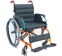 Silla de ruedas pediátrica ultraligera para niños, asiento extra estrecho para niños con parálisis cerebral, silla de ruedas manual plegable con cinturón de seguridad, soporte de pie abatible y mesa