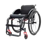 Silla de ruedas pequeña, ligera, compacta, portátil, de aleación de aluminio, para todo terreno