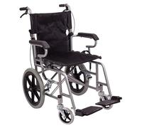 Silla de ruedas plegable Asistente plegable for silla de ruedas ligera, propulsado con reposabrazos, silla de ruedas con asas altas, propulsado por la silla de ruedas Ayuda al transporte