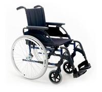 Silla de ruedas plegable Breezy Premium con ruedas de 24" - 43, GRIS SELENIO, NEUMATICAS - Medical Sunrise