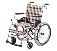 Silla de ruedas plegable Cómoda silla de ruedas plegable, ligera, de aleación de aluminio for personas mayores, discapacitadas, portátil, puede soportar 100 kg Ayuda al transporte