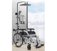 Silla de ruedas plegable con respaldo alto para adultos, asiento reclinable de 330 libras, silla de ruedas plegable autopropulsada todo terreno para trabajo pesado