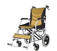 Silla de ruedas plegable de aluminio, silla de ruedas de aluminio autopropulsada manual, ruedas de liberación rápida, marco plateado, apto para personas mayores y discapacitadas