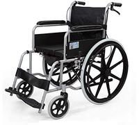 Silla de ruedas plegable de transporte ligero, silla de viaje portátil, silla de viaje para ancianos, discapacitados, cochecito manual, inodoro