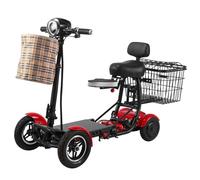 Silla de ruedas plegable eléctrica - Scooter portátil para ancianos, silla de viaje con múltiples engranajes, 36 V 10,4 A