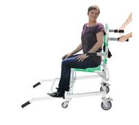 Silla de ruedas plegable ligera, silla de escaleras, sillas de ruedas, silla de ruedas, aleación de aluminio, para discapacitados y mayores, reposapiés, reposabrazos, ligero, capacidad de carga máxima
