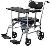 Silla de ruedas plegable ligera, silla de ruedas de aleación de aluminio con mesa, silla de ruedas portátil, silla de ruedas para personas mayores con discapacidad, silla de ruedas para adultos