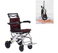 Silla de Ruedas Plegable Ligera Silla de ruedas plegable de transporte con freno de mano, para discapacitados de edad avanzada, mujeres embarazadas