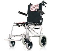 Silla de ruedas plegable liviana, silla de ruedas de aleación de aluminio gruesa, plegable, ligera, ultraligera, carrito para anciano, scooter para anciano, portátil, compacto, conducción Fgk,Portáti