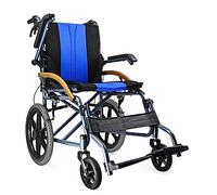 Silla De Ruedas Plegable Manual Para Adultos,Silla De Ruedas Autopropulsada,Sillas De Ruedas Transporte Ligeras Con Frenos Mano,Para Viajes En El Hogar Al Aire Libre En Interiores D