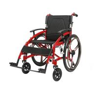 Silla de Ruedas Plegable para Adultos Sillas de Ruedas de Transporte Deportivo Ergonómicas Silla Manual Autopropulsada con Rueda Trasera Antivuelco de 24"