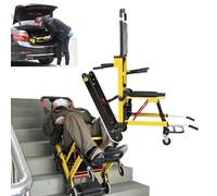 Silla de ruedas plegable para escalera, oruga eléctrica con panel de operación inteligente, carrito de ayuda ajustable para personas mayores e individuos con discapacidades