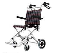 Silla de ruedas,Plegable Portátil Viaje Viejo Hombre Pequeña Rueda Pequeño Coche Simple