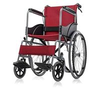 Silla de ruedas plegable Silla de Ruedas for Ancianos, Plegable, portátil, de Viaje, Ultraligera, for Ancianos, for el hogar, Empuje Manual, Coche Especial for discapacitados, Puede soportar 200 kg Ay