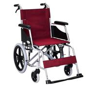 Silla de ruedas plegable Silla de ruedas plegable, azafata de vuelo plegable Manual pequeña, Scooter portátil de viaje for personas mayores con discapacidad, puede transportar 180kg, tipo de empuje de