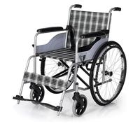 Silla de ruedas plegable Silla de ruedas plegable Ergonómica Liviana Plegable Propulsada por un asistente Confort Respaldo Reposabrazos y peso en reposo Ayuda al transporte