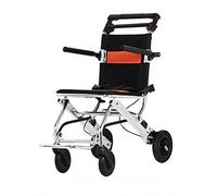 Silla De Ruedas Plegable,Sillas De Ruedas De Aluminio Ligeras Autopropulsadas Silla De Ruedas De Tránsito Propulsada Por Un Asistente Rueda De Panal Con Frenos