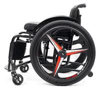 Silla de ruedas plegable todo terreno ultraligera para adolescentes, adultos y personas mayores