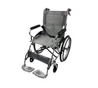 Silla de ruedas, plegable y ligera, de aluminio, plegable, reposapiés extraíble, reposabrazos plegables, silla de ruedas para adultos A,90 * 102 * 62cm