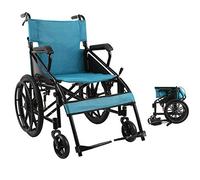 Silla de ruedas portátil de aleación de aluminio, plegable, ligera, superligera, para viajes, carrito para discapacitados, patinete multifunción para personas mayores, portátil