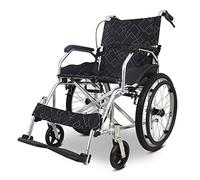 Silla de ruedas portátil de aluminio para ancianos/discapacitados, scooter de transporte de viaje de estilo propio, máquina de desplazamiento móvil ligera y cómoda