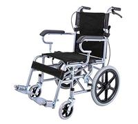 Silla de ruedas portátil de viaje, plegable con freno de mano de bloqueo, dispositivo antivuelco, neumático inflable, anciano, niño discapacitado, portátil