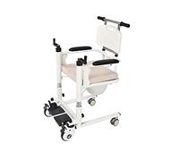 Silla de ruedas portátil, mango de ajuste de elevación giratorio, con asiento dividido de 180°, fácil instalación, elevación multifuncional