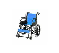 Silla de ruedas portátil móvil de transporte plegable para el hogar con reposabrazos y correa para las piernas Ayuda de movilidad para usuarios discapacitados y ancianos con discapacidad física (A)