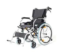 Silla de ruedas portátil Silla de ruedas de transporte móvil autopropulsada - Silla de ruedas portátil Silla de ruedas de transporte móvil autopropulsada Manual de viaje portátil plegable Carro peque