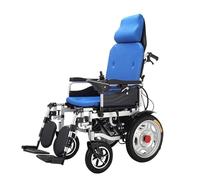 Silla De Ruedas, Portátil Silla de Ruedas Eléctrica con Reposacabezas, Respaldo Reclinable y Doble Motor Sillas de Ruedas Eléctricas para Adultos, Silla de Ruedas Duradera y Ultraligera (Color : D)