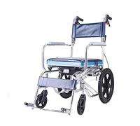 Silla De Ruedas Portátil Transporte Móvil Autopropulsado Silla De Ruedas Transporte Plegable Ligero Viaje Baño De Aleación De Aluminio Portátil Silla De Ruedas Portátil Transporte Móvil Autopropulsa