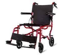Silla De Ruedas Portátil Transporte Móvil Autopropulsado Transporte En Silla De Ruedas, Plegable Portátil Viaje Enfermería Boardable Aluminio A