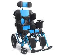 Silla de ruedas reclinable para adultos, aluminio ligero, plegable, diseño todo terreno, frenos de mano, asiento ancho, soporta hasta 100 kg, ideal para personas mayores y uso bariátrico