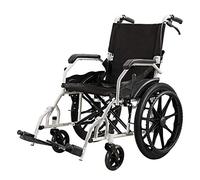 Silla de Ruedas Reforzada Multifuncional, Silla de Ruedas Plegable para Personas con Discapacidad, Silla de Ruedas de Viaje portátil Ligera para Personas Mayores