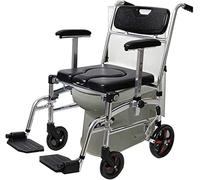 Silla de ruedas, silla de ducha, inodoro, bañera de noche, taburete de asiento de inodoro con ruedas, silla de ducha plegable, silla de inodoro duradera, taburete de baño impermeable, para abuelos