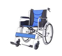 Silla De Ruedas, Silla De Ruedas Autopropulsada Portátil Plegable Ligera con Reposapiés Cojín De Asiento Confort Carro De Aleación De Aluminio para Personas Mayores/Discapacitadas,Portátil