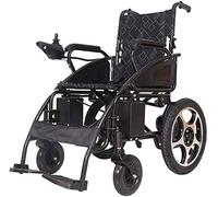 Silla de Ruedas Silla de Ruedas eléctrica Plegable portátil, Silla eléctrica Ligera, Scooter para Personas Mayores discapacitadas, Ancho del Asiento 49 cm, batería de Litio 20 A, duración de la b