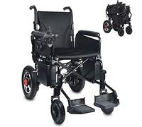 Silla de ruedas, Silla de ruedas eléctrica plegable Silla eléctrica Reposapiés extraíbles Batería de gran capacidad de 12 Ah Silla de viaje portátil para personas discapacitadas, ancianos, interi