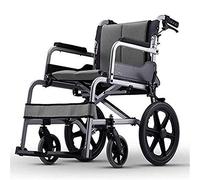 Silla de ruedas - Silla de ruedas ligera Silla de ruedas manual Silla de ruedas plegable para personas mayores Silla de ruedas ligera con asiento Silla de ruedas manual sin asiento, 93X65X87CM (Color