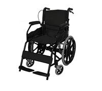Silla de ruedas: silla de ruedas manual con frenos operados por un asistente, fácil de instalar y soltar, fácil de plegar, 84X63X84CM, naranja, negro, azul (color: azul) (azul) (negro)